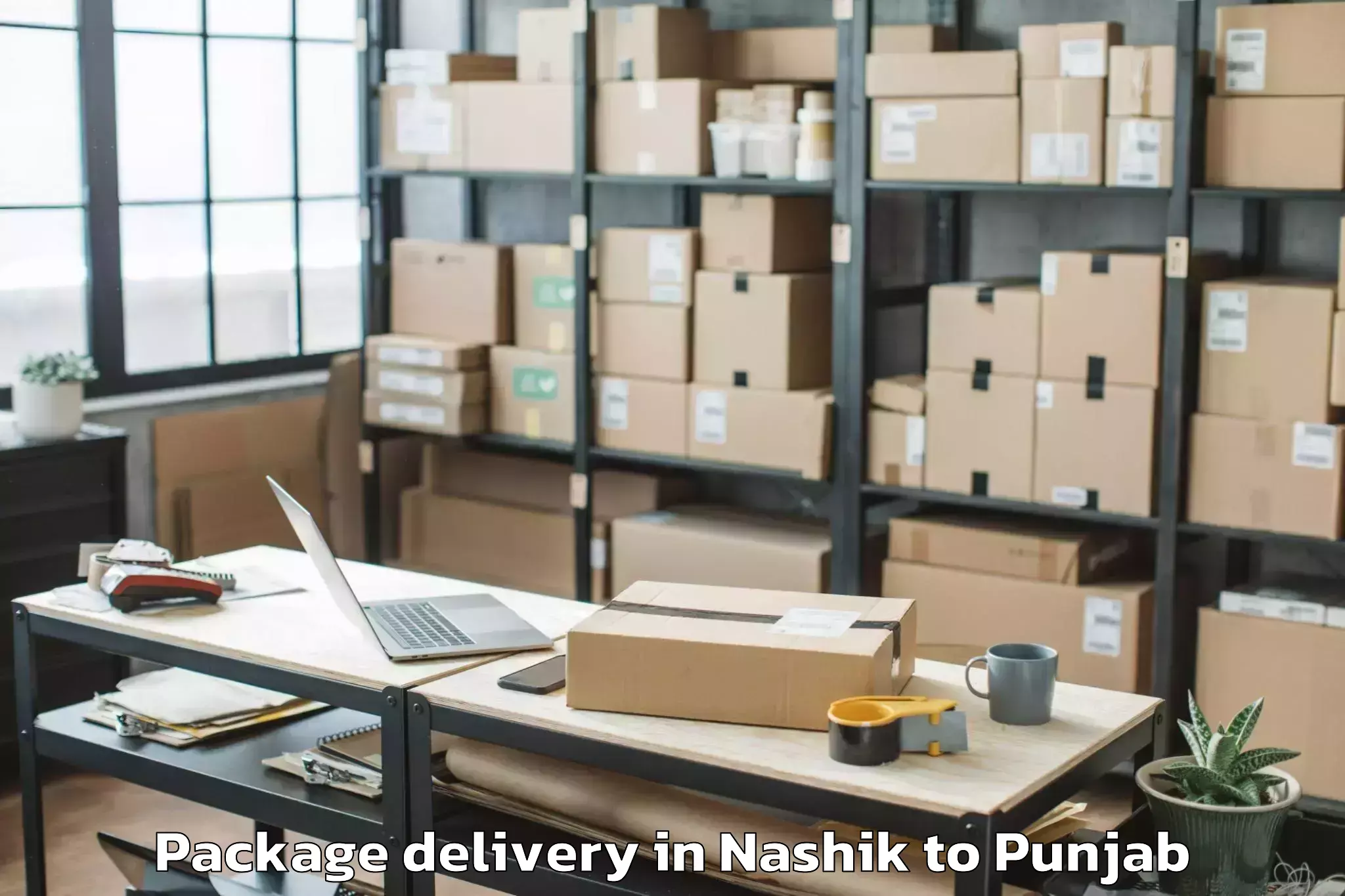 Reliable Nashik to Garhshankar Package Delivery